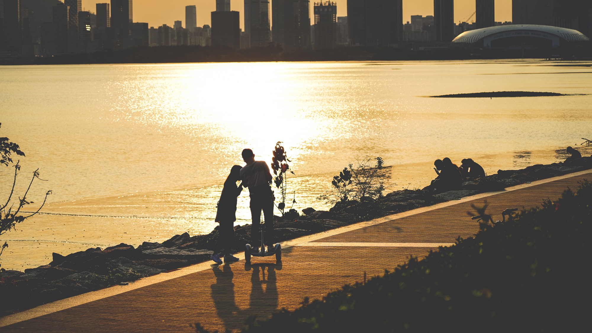 Sunset couple